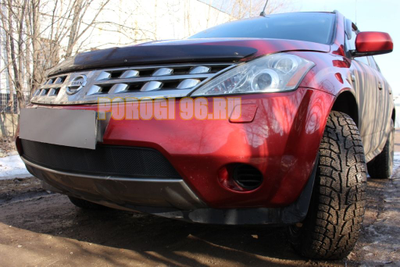 Защита радиатора Nissan Murano Z50 2002-2008 black