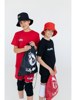 Рюкзак  черный "Мяч рисованный"