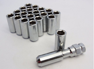Комплект гаек Max Guard конус 12*1,25 серебро HEX внутренний