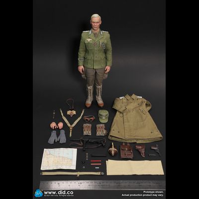Капитан немецкого Африканского корпуса - КОЛЛЕКЦИОННАЯ ФИГУРКА 1/6 WW2 German Afrika Korps Infantry Captain – Wilhem (D80151) - DID