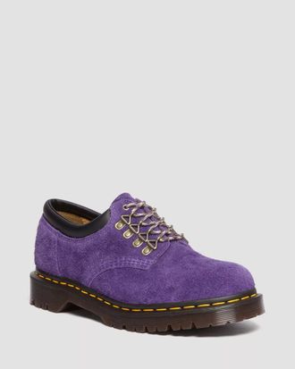 Полуботинки Dr Martens 8053 Suede Shoes фиолетовые