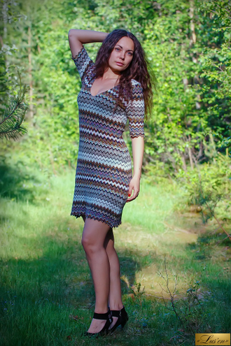 Платье из трикотажа Missoni