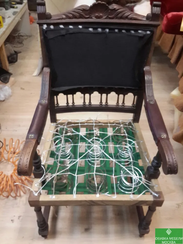 Перевязка пружин кресло