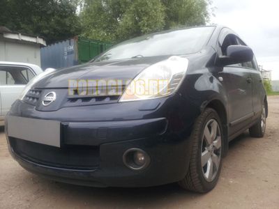 Защита радиатора Nissan Note 2005-2008 black