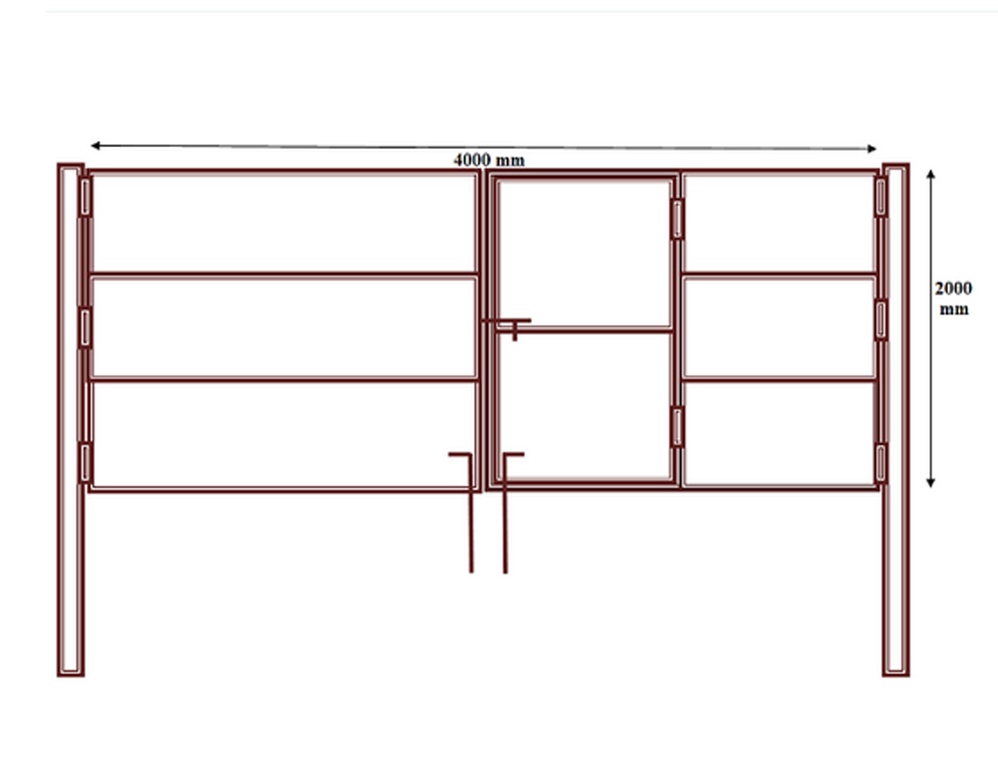 Ворота с калиткой чертеж с размерами. Чертеж ворот 3м с встроенной калиткой. Чертеж ворот с калиткой из профильной трубы 20 20. Ворота из профильной трубы 60х40 чертеж. Ворота 4,5 м чертеж распашные.