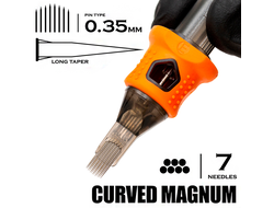 7 CMLT/0.35 Curved Magnum Long Taper - "INKin EZ tattoo"