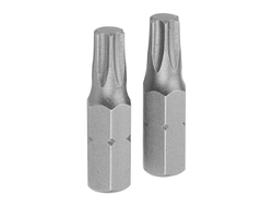 Набор вставок (бит) торцевых 1/4", Torx, T10, 25 мм, 2 предмета TOLSEN TT20221