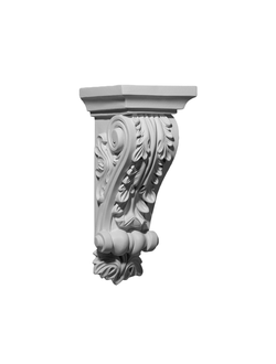 элемент гипсовый для интерьера на стену КРН-14 кронштейн с площадкой