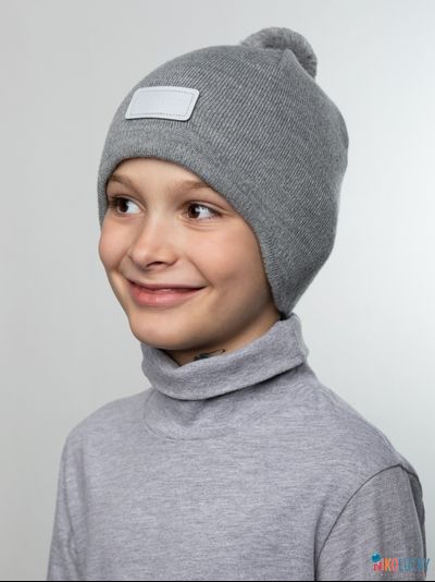Шапка 24201-02 х/б подклад, серый 52-54
