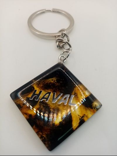 Брелок из натурального янтаря "HAVAL"