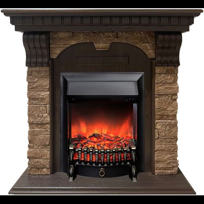 Электрокамин Дублин AO M4 с очагом Fobos