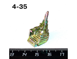 Висмут выращенный (кристалл) №4-35: 7,8г - 31*15*12мм