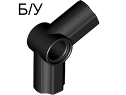 ! Б/У - Technic, Axle and Pin Connector Angled #5 - 112.5 degrees, Black (32015 / 4107084 / 6271346) - Б/У
