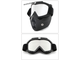 Очки маска со съемным забралом GXT, хром линза, для мотокросса, снегохода, эндуро, ATV, сноуборда