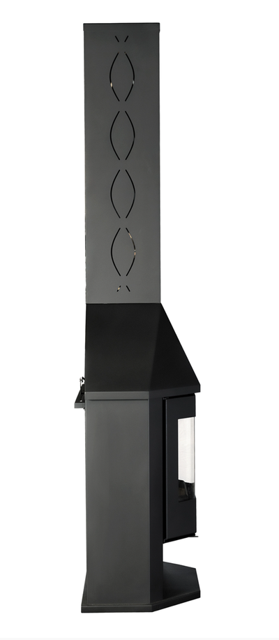 Камин Мюнхен Гигант черный / графит, Экокамин (Россия)