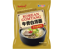 Лапша Samyang Korean Comtang со вкусом говядины в белом бульоне 110 гр (16 шт)