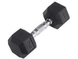 Гантель обрезиненная STARFIT DB-301 5 кг, черная