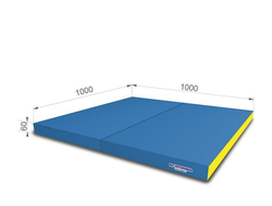 Мат 1х1х0.06 м   складной 2 раза Романа