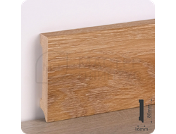 Плинтус деревянный ламинированный Дуб монтана