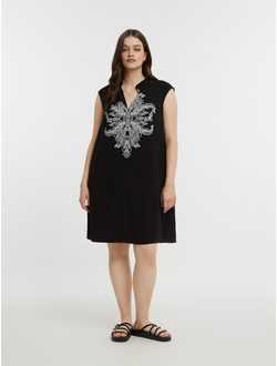 Женская блузка с принтом большого размера в модном бутике XLady