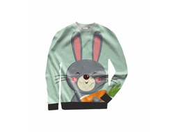 Свитшот 3D с полной запечаткой год Кролика №3