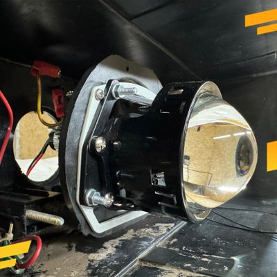 Светодиодные билед линзы для КамАЗ- 4308, 6511, 6520 ЕВРО-3 Aozoom Truck Trailer 24 вольта, версия фар №2