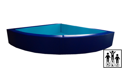 Детский сухой бассейн угловой синий R130xH30 DNN