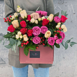 Деревянный ящик Цветочный бал