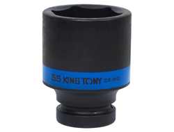 Головка торцевая ударная глубокая шестигранная 1", 55 мм KING TONY 843555M