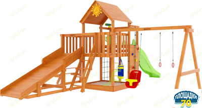 Детская площадка IgraGrad Крафт Pro 3 с зимней горкой Горно-Алтайск