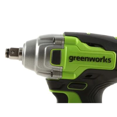 Гайковерт ударный аккумуляторный Greenworks GD24IW400, 24V