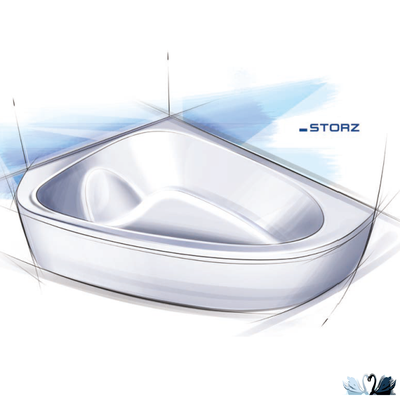 Ванна Ravak Love story II 196 x 139 см, акриловая, левая, угловая