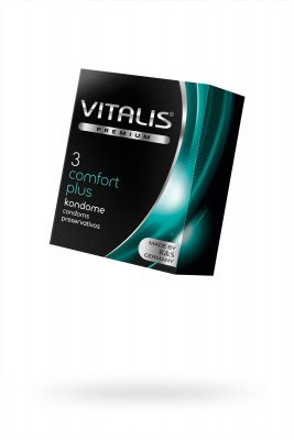 Презервативы VITALIS PREMIUM № 3 comfort plus - анатомической формы (ширина 53 мм)