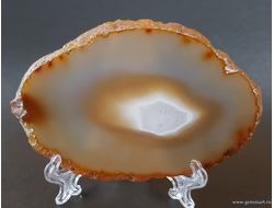 Агат — полированная пластина №8 102*66*4 мм