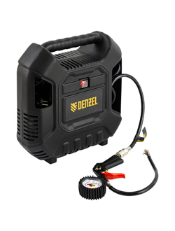 Компрессор воздушный DL1100 1.1 кВт, 180 л/мин, с набором аксессуаров Denzel