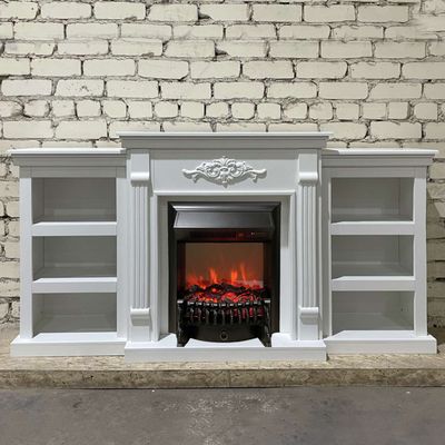 Электрокамин Брукс LUX WT с очагом Fobos