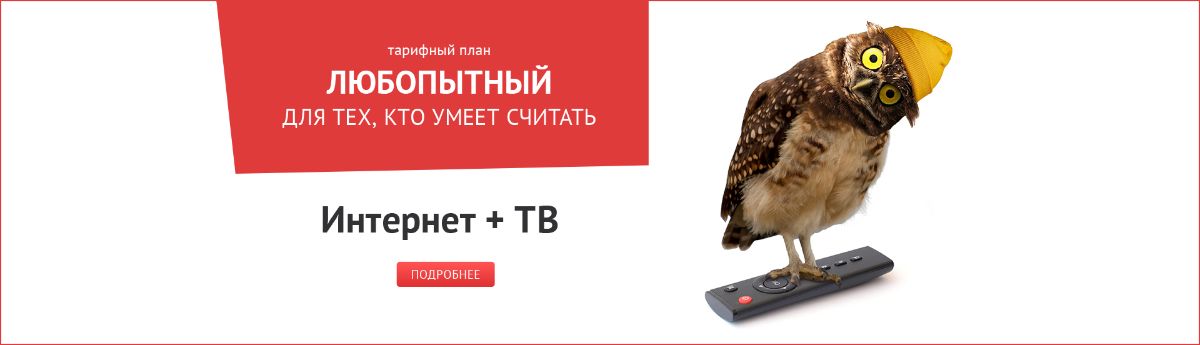 Тариф Любопытный ТТК 