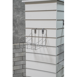 (ЭИАСО0800) Стенд со слотпанелью и тумбой островной "SPIRE"