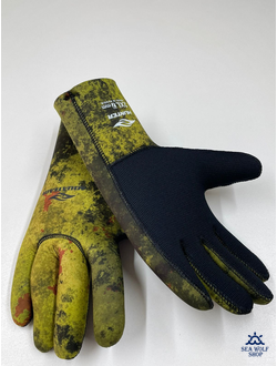 Перчатки неопреновые 7мм AquaTeam JACO Camo У/ОП р.XXL