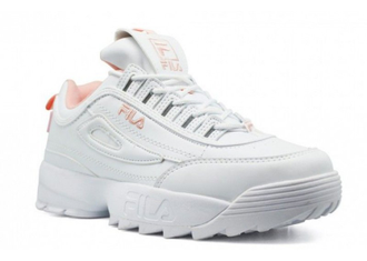 Fila Disruptor 2 Белые с розовым внутри (36-41)