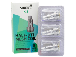 ИСПАРИТЕЛЬ SMOANT K-3 HALF-DTL MESH COIL 0.6 om (шт) (PASITO 2/ KNIGHT 80)