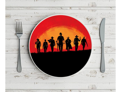 Тарелка RED DEAD REDEMPTION 2,РЕД ДЕАД РЕДЕМПТИОН 2 №6