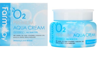 Крем с эпидермальным фактором роста FarmStay O2 Premium Aqua Cream,100мл Корея