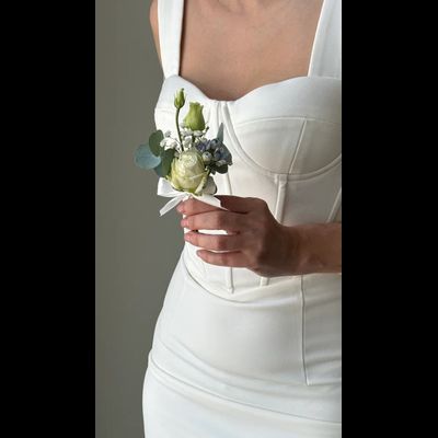 Букет невесты &amp; Бутоньерка № 1324