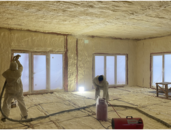 Утепление каркасного дома пенополиуретаном