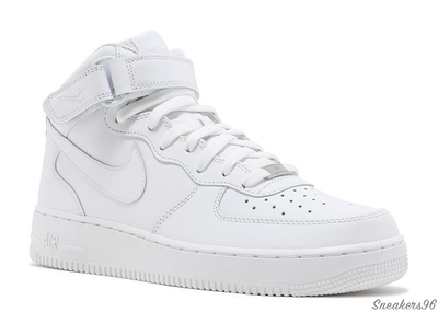 NIKE Air Force 1 Mid White/Белые  Унисекс (36-45)