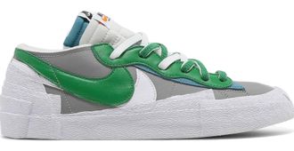 Nike Blazer Low Sacai x Medium Greт Арт 2 фото