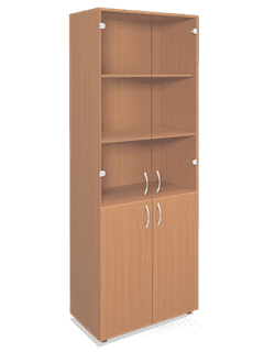 Шкаф закрытый со стеклом Арт. 15