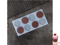 Форма для шоколадного декора Медианты, 8 яч.