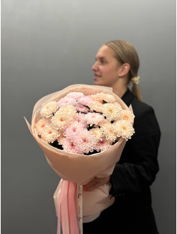 Букет из 5 кустовых хризантем